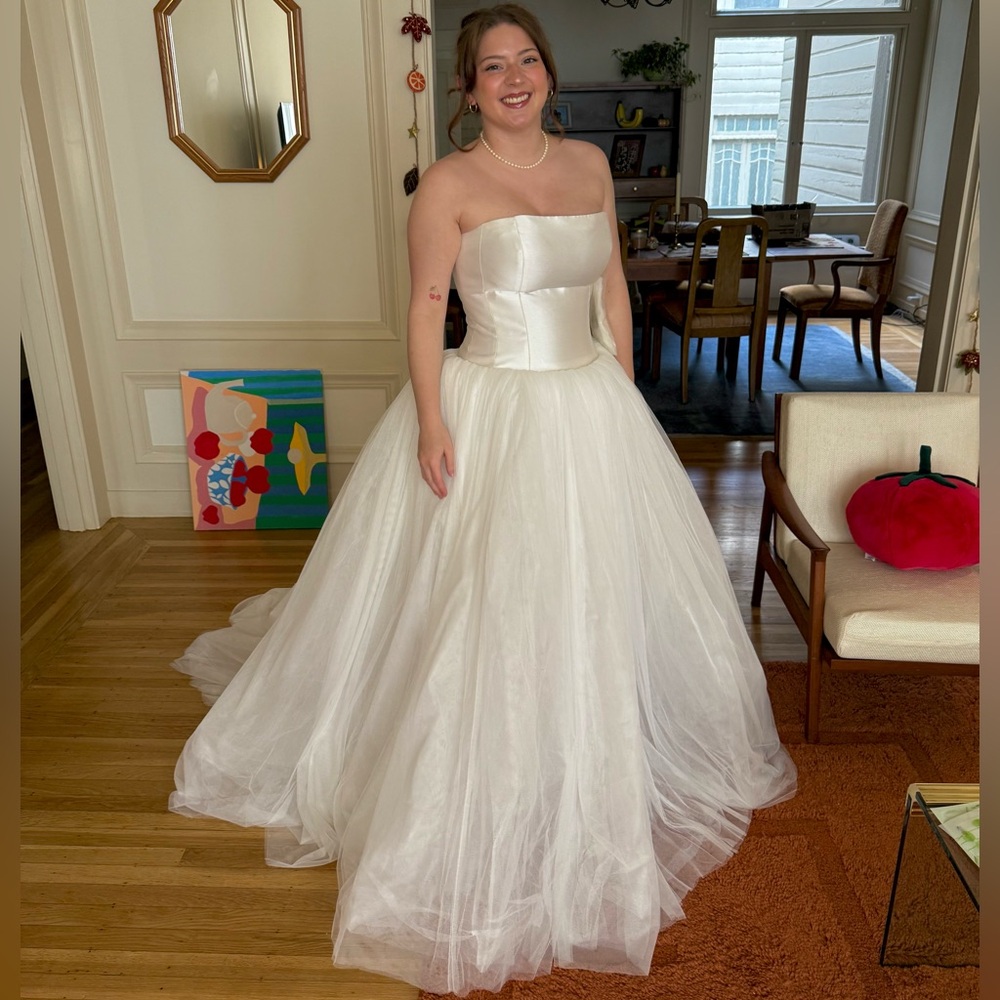 NWT Anthropologie Jenny Yoo drop waist wedding dress